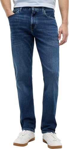 Tommy Hilfiger Herren Straight Denton Jeans Washes Gerade, Denim (Dark Blue), 36W / 32L