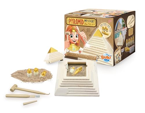 Pyramide mystère Buki 444 avec hiéroglyphes à décoder et 5 trésors