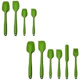 Silicone Spatulas Set of 6 Heat Resistant for Non Stick Cookware-Rubber Spatula Silicone for Baking