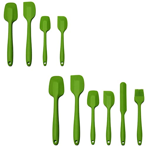Silicone Spatulas Set Of 6 Heat Resistant For Non Stick Cookware-Rubber Spatula Silicone For Baking Cookie Decorating Supplies Cake Turntable Or Scraper-Kitchen Gadgets Fish Spatula #TOP20