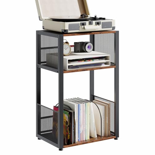 DUMOS Record Player Stand, Vnyl Rcord Stand, Turntable Stand for Home
