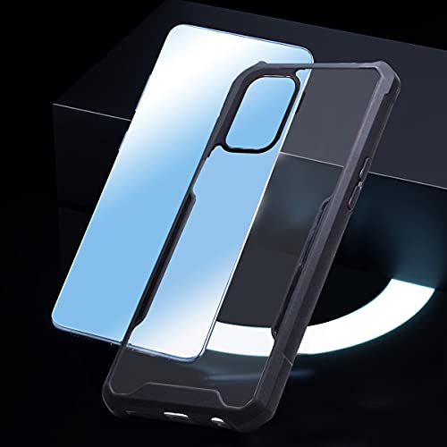 Image of Jkobi Hard PC Crystal Bumper Shockproof Back Cover Case for Reno5 F | Reno 5F with Camera Protection (Matte Black)