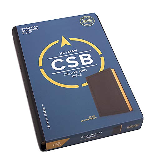 CSB Deluxe Gift Bible, Black Leathertouch