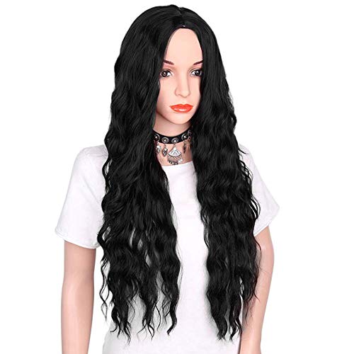 Symboat parrucca bouclée nera resistente al