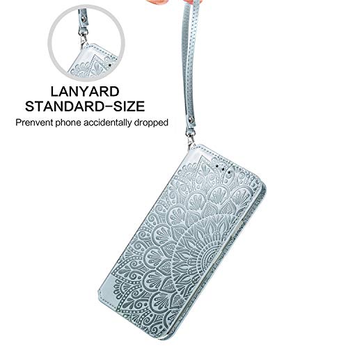 XYX Capa carteira para Samsung A52 5G, [Floração] [Fecho magnético] Capa de telefone de couro PU pre