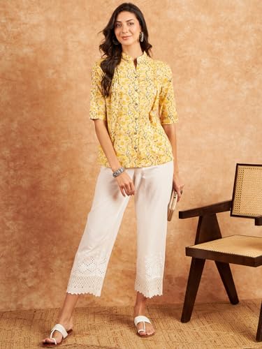 Image of Modeve Women Cotton Top for Summer