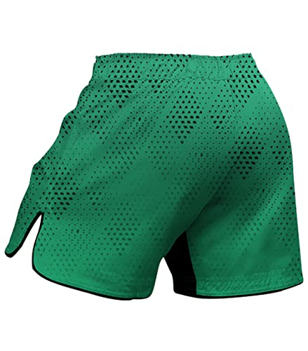 Unisex Gradient Mid-Thigh Fight Short High Durability for Grappling with Adult Kids Size2