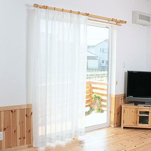 省エネミラーレースカーテン ワイドストライプ