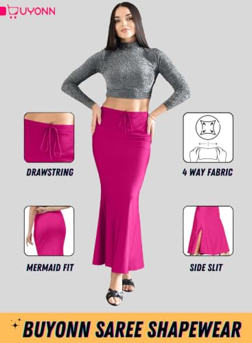 Image of Saree Shapewear Petticoat for Women, Stretchable Saree Shaper