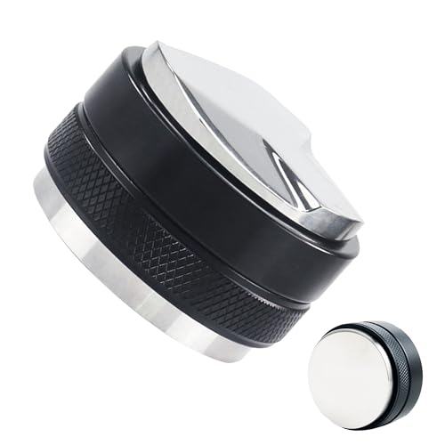 53.3mm Coffee Distributor and Tamper – Dual Head Espresso Leveler,