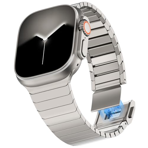 Bracelet Apple Watch Ultra 49mm étanche en silicone liquide et acier KADES