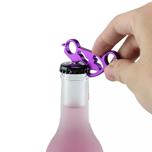 odetojoy® 1pc fresco llavero abridor de botella de aluminio con forma de motocicleta para hombre multiherramienta Llaveros al azar colores Cover