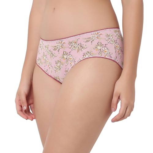 Image of juliet Cotton Hipster Premium Panties Set of 5 Full Coverage Stretchable Fabric