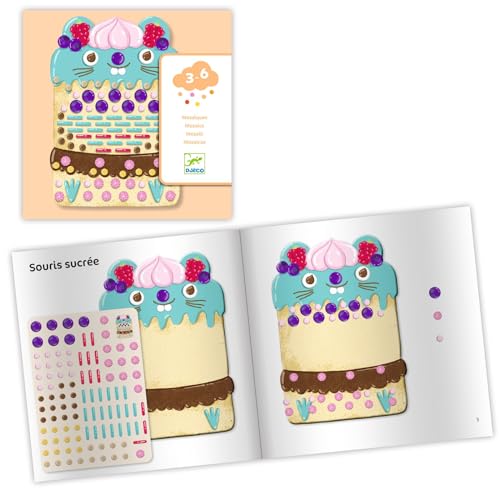 Djeco 30075 Lpa Cakes & Sweets Collages Mosaic Kit thumb #5