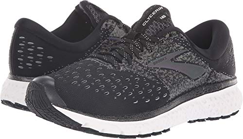 Brooks Damen Glycerin 16 Laufschuh, Damen, Reflektierend schwarz/weiß/grau, 5.5 B Medium