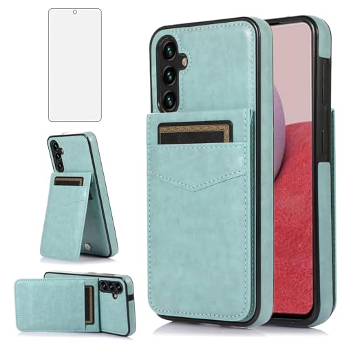 Protection Samsung S25 FE Asuwish intégrale antichoc en cuir avec verre