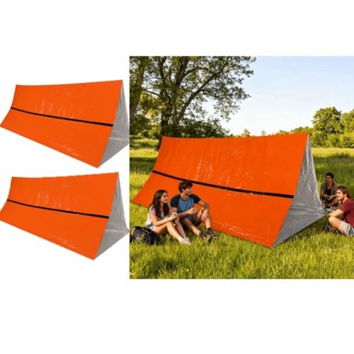 2 Pack Carpa de Emergencia para Camping y Senderismo miniatura 3