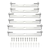 MECCANIXITY Ceiling Light Plate, 105mm 115mm 120mm Lighting Fixture Mounting Bracket Light Crossbar for Home Office Chandelier, Pack of 6