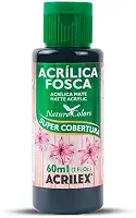 Tinta Acrílica Fosca - Nature Colors Acrilex 60 ml Preto - 520
