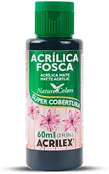 Tinta Acrílica Fosca - Nature Colors Acrilex 60 ml Preto - 520