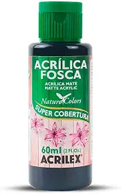 Tinta Acrílica Fosca - Nature Colors Acrilex 60 ml Preto - 520