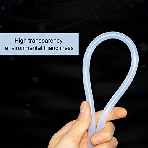 Silicone Tube, Length 5ft, 3/16"5mm) ID, 5/16"8mm) OD, iMeistek Flexible Silicone Hose, Water Air Hose Pipe, for Pump Transfer