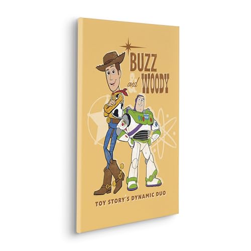 Komar Disney et Pixar Toy Story Buzz and Woody Toy Story Impression sur toile pour chambre d'enfant 40 x 60 cm