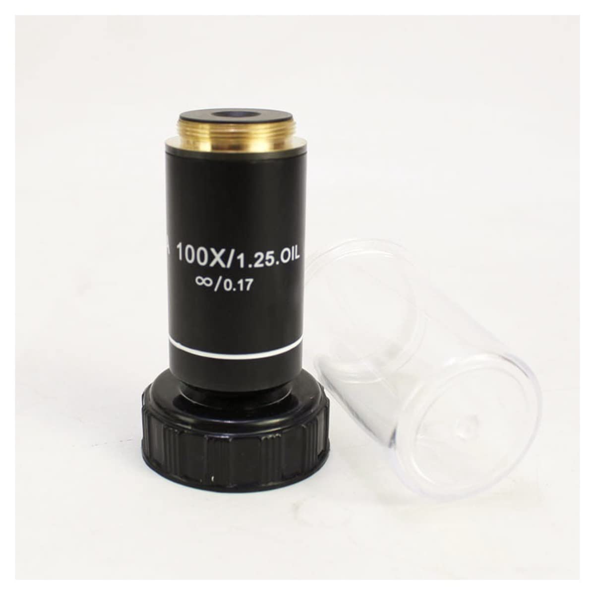 Kit di accessori per microscopio 4x 10x 40x 100x Pianifica Infinity Achromatic Objective Obiettivo Accessori Vetrini per microscopio (Color : 100X)