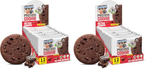 Image of Lenny & Larry's Complete Protein Cookie,[Big Time Brownie],Chewy Soft Baked,16g Plant Protein,Vegan,Non-GMO,High Fiber,[2 Ounce] Cookie,(Pack of 24)