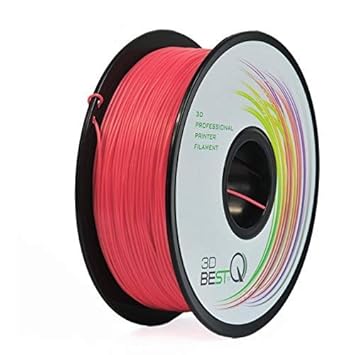 3D BEST-Q Flexible TPU Red 1.75mm 3D Printer Filament, Dimensional Accuracy +/- 0.03 mm, 1KG Spool, Red?Near to Pink?