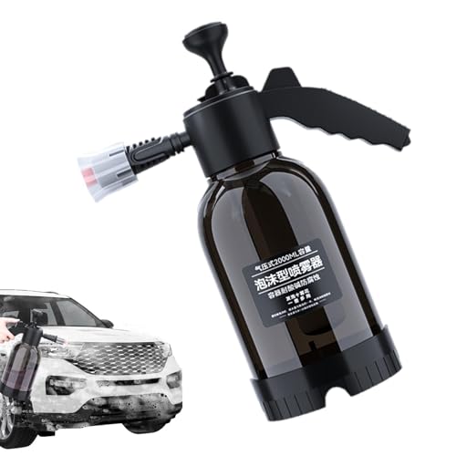 Genérico Pulverizador Manual a Presión,2L Ajustable De Mano - Pulverizador De Jardín Seguro A Presión - Para Baño Mascotas Lavado Coches Riego Plantas Abono Ventana Hogar Cocina Cristales Flores