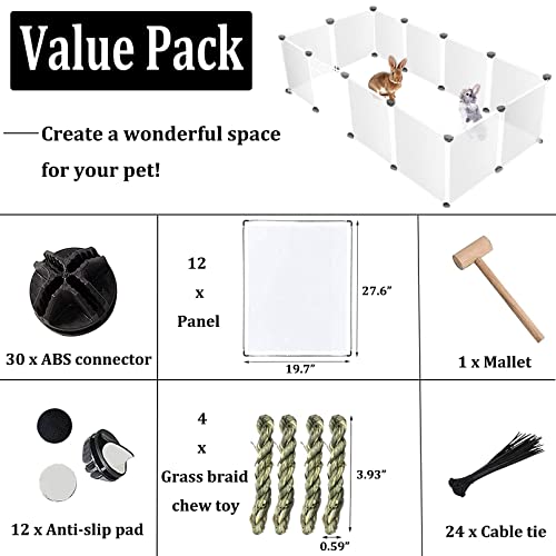 PINVNBY DIY Translucent Small Animal Playpen #TOP24