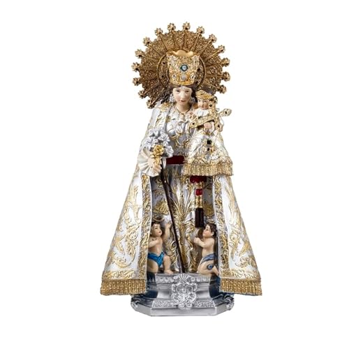 Inmaculada Romero IR Madonna de los Desamparados Figuur 33 cm. patroonheilige van Valencia en bloemisten, afbeelding van hars