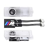 2Pack Car Door Lights Projector Welcome Lights LED 3D Ghost Shadow Light Replacement for BMW M 1 2 3 4 5 6 7 X1 X2 X3 X4 X5 X6 X7 Z M GT Series (///M)