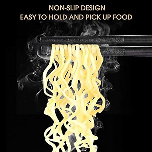 Baguettes réutilisables en fibre de verre, passent au lave-vaisselle et antidérapantes, idéales pour la cuisine japonaise, chinoise et coréenne