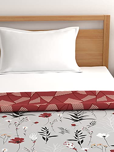 Image of Trident Reversible Queen Dohar, Microfiber, Dohar Double Bed, Queen Size Blanket, Super Soft Quilt, Comfort Living Dohar Collection 90 GSM, Samba, Single