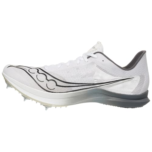 Saucony Men's Endorphin Cheetah Sneaker, White/Carbon, 9