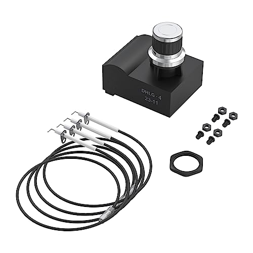 4 Outlet Electronic Grill Igniter with 4 pack Ignition Needles for Blackstone 36 Inch Griddle Universal AA Battery Cover Spark Igniter Replacement Kit for BlackStone 4 Burner Gas Grill Accessories