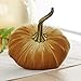 Set of 3 Velvet 6.25 Inch Pumpkins, autumn cozy vibe, Thanksgiving centerpiece, fall tablescape, elegant velvet accent, pumpkin spice, Halloween indoor decor (Rust Gold Olive)
