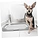 Healifty Splashproof Large Capacity Puppy Pan Dog Potty Tray with Detachable Mesh for Easy Cleaning Indoor Pet Toilet Mat Suitable for All Dog Leak Resistant