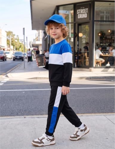 Image of Boys Clothes Boy Outfits 2-Piece Long Sleeve Sweatshirt Tops and Pants Fall Winter Outfits Set 3-14 Years