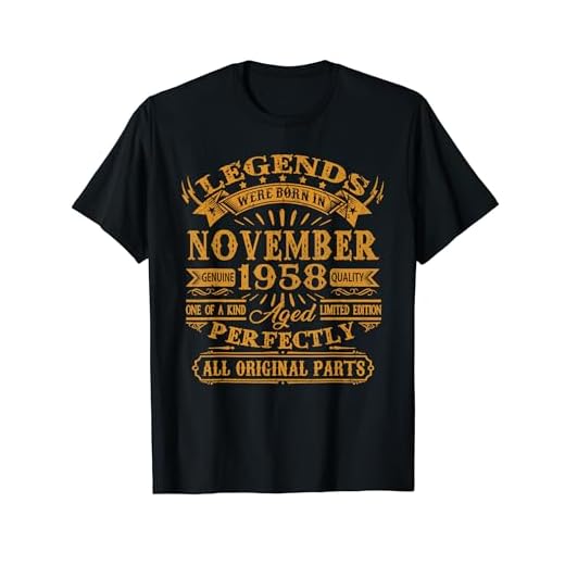 Las Leyendas Nacen En Noviembre 1958 Regalo Hombre 66 Años Camiseta