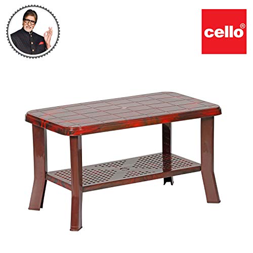 Image of Cello Oasis Coffee Table /Tea Table /Teapoy for living room, Home, Drawing Room, Outdoor| 3 Year Warranty | Rosewood Colour
