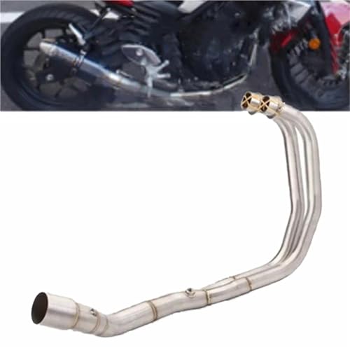 Motorrad-Auspuff Auspuffanlage Für Yamaha YZF R3 R25 MT03 MT25 (2021–2023): Vorderes Mittelrohr Mit Schalldämpfer