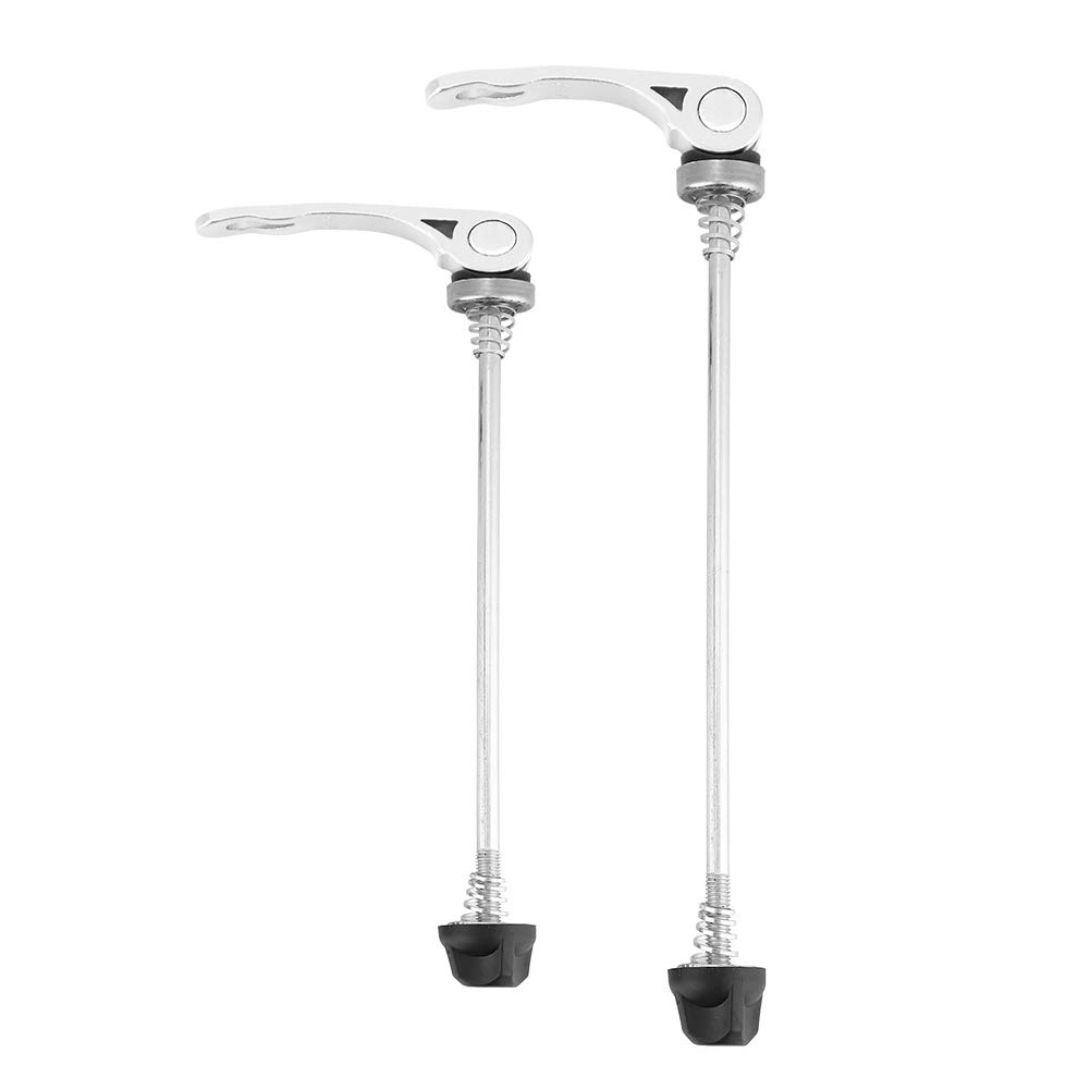 1 Pair Mountain Bike Skewers Road Quick Release Front Rear Axle Skewer Set (Silver)