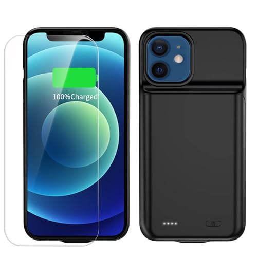 Custodia con batteria per iPhone 13 Mini potenziata 6800 mAh ultra sottile portatile custodia di ricarica intelligente compatibile con 13 5.4 pollici caricabatterie esteso