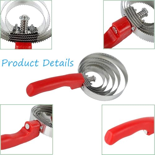 image for kathson 5 Rings Curry Comb Horse Brush Scraper Reversible Stainless St