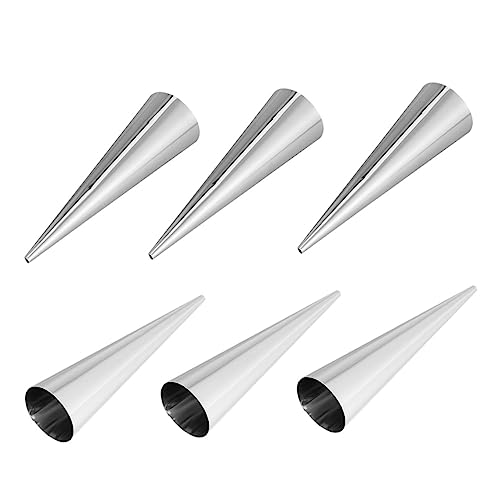 NAMOARLY 6pcs Stainless Steel Pastry Molds Cake Baking Molds for Jam Easy to Stackable Design for Convenient Storage