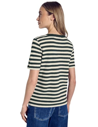 Street One Damen Strick-Look Streifenshirt