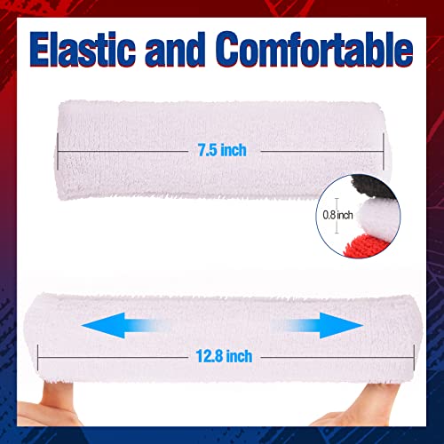 Image of Towel Headband Fashion Sweatbands Sports Headband Soft Organic Cotton Outdoor Head Sweat Band for Men & Women Yoga Exercise